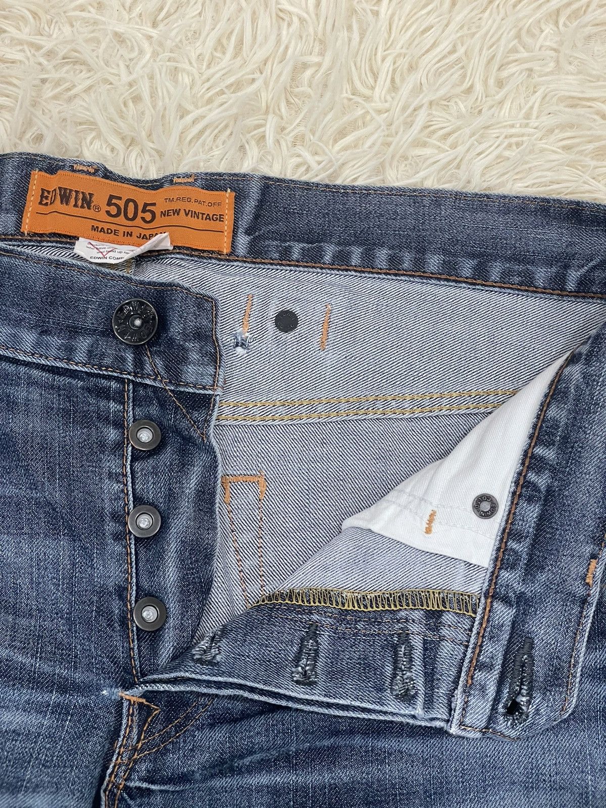 Edwin Distressed Edwin Buckle Back Selvedge Denim Jeans Size US 34 / EU 50 - 13 Thumbnail