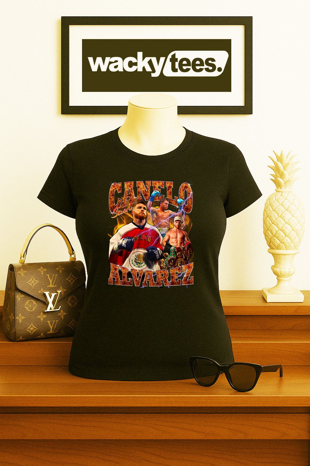 Other Canelo Alvarez Mexico Lighting Portrait Graphic Tee Shirt Size US L / EU 52-54 / 3 - 5 Thumbnail