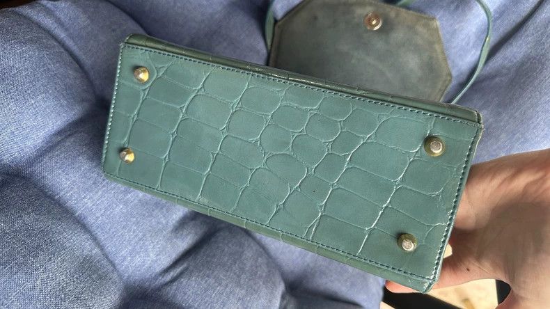 Vivienne Westwood Vivienne Westwood size os Trapezoid Bag Big Logo Mint Green Size ONE SIZE - 6 Thumbnail