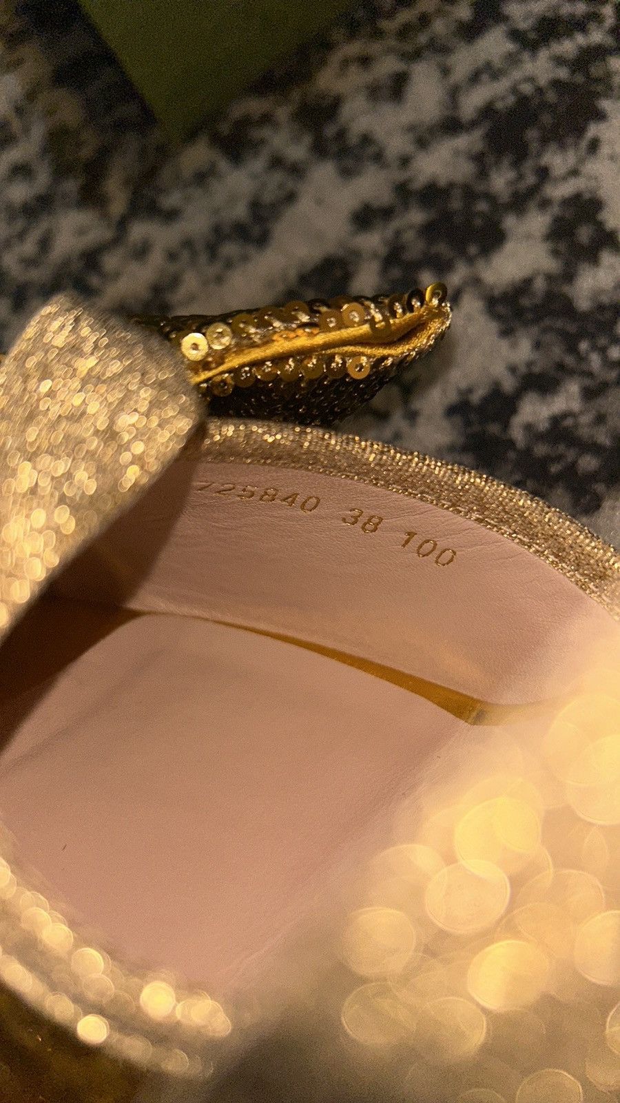 Gucci Gucci Gold Sequin Espadrilles Sandals Size US 8 / IT 38 - 6 Thumbnail