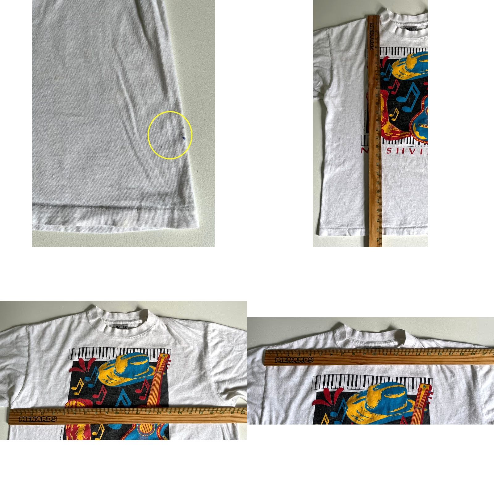 Vintage VINTAGE Nashville Alleycat Designs Graphic T-Shirt Music Sz L Size US L / EU 52-54 / 3 - 8 Thumbnail