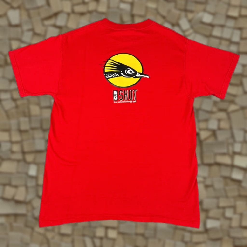 Fruit Of The Loom VINTAGE Clif Bar Shirt Adult MEDIUM Red Natural Energy Gel Promo 90s Size US M / EU 48-50 / 2 - 1 Thumbnail
