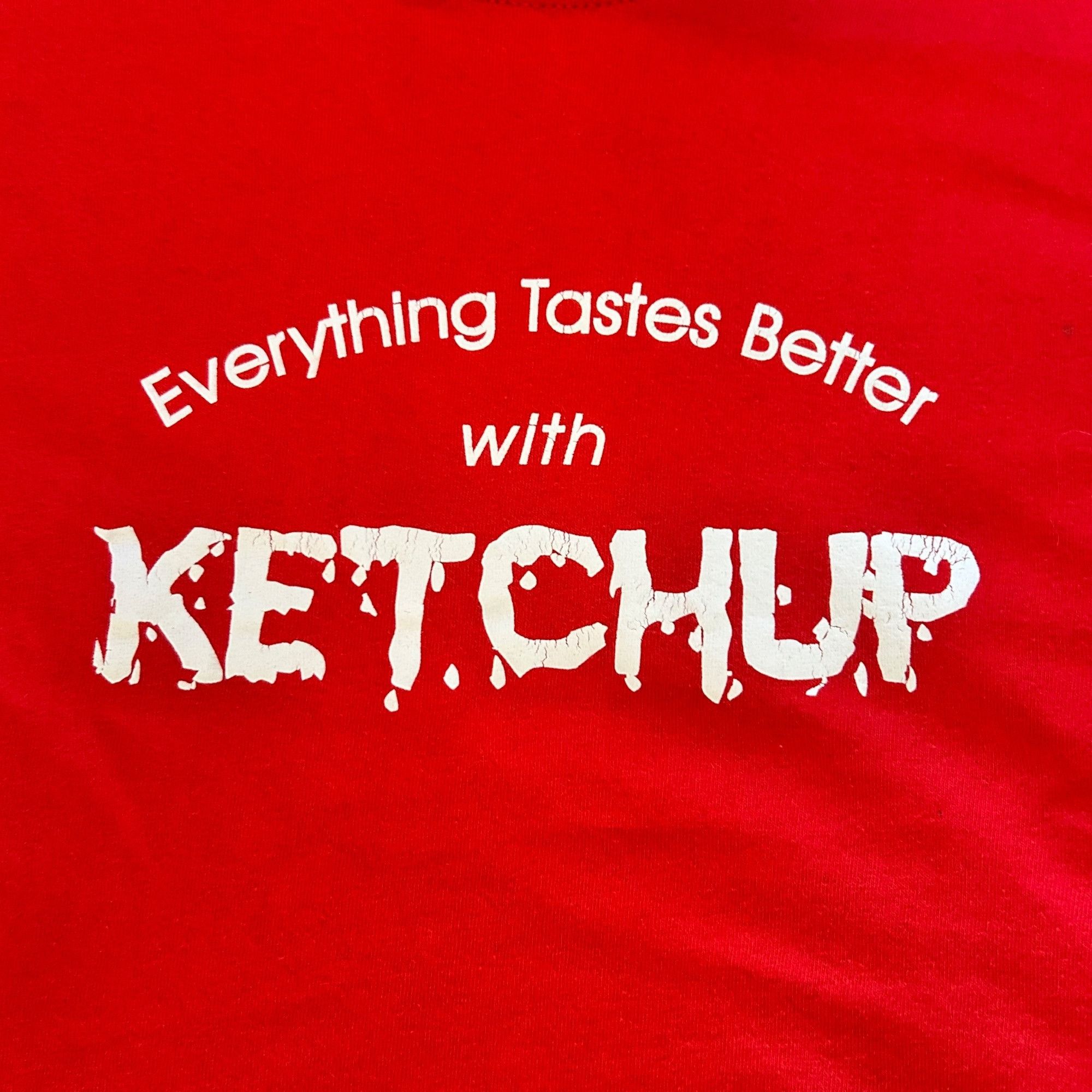 Vintage Vintage Everything Tastes Better With Ketchup Y2K Gildan Tee Size US XXL / EU 58 / 5 - 4 Thumbnail