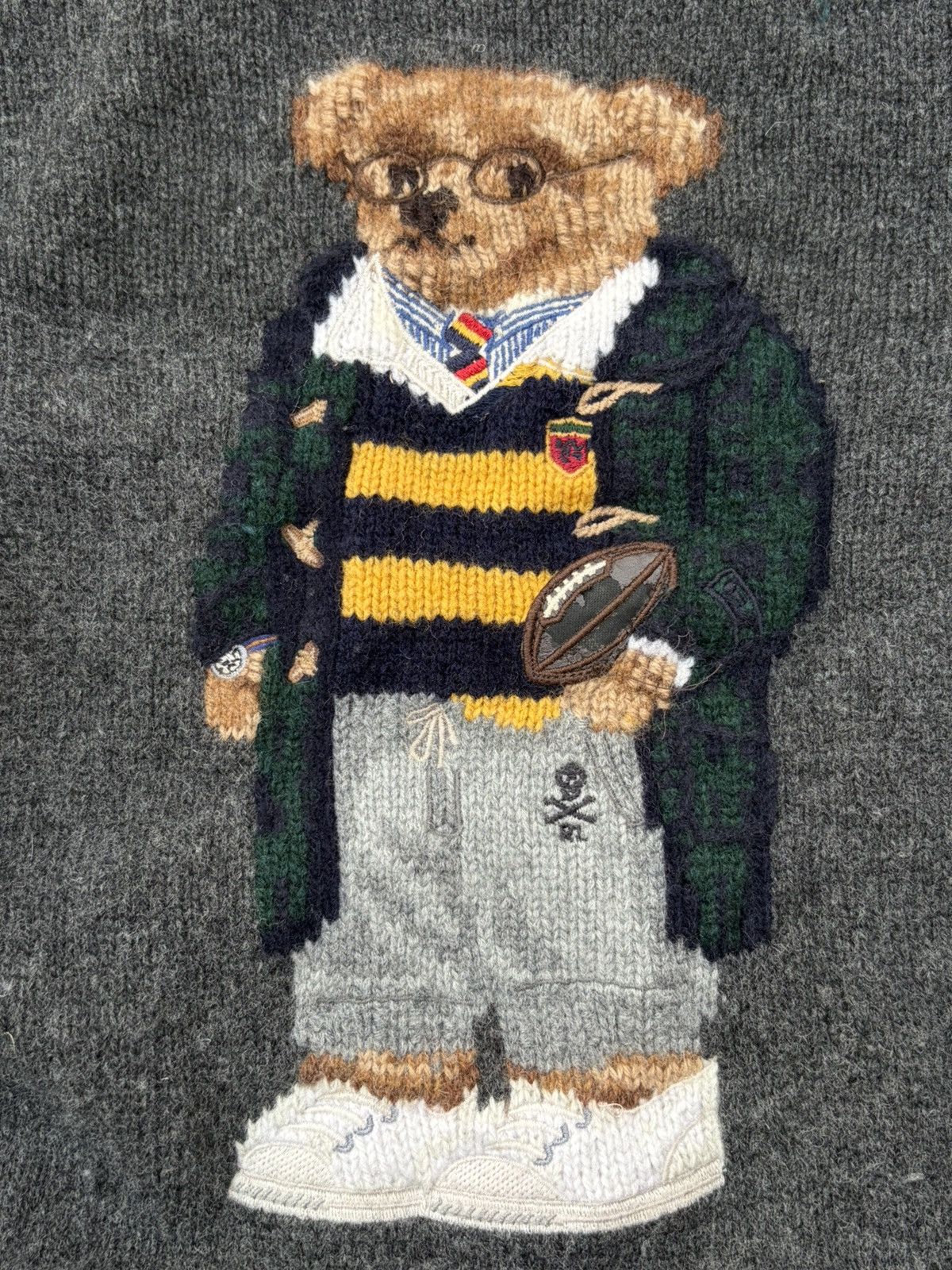 Polo Ralph Lauren Vintage 00s Polo Ralph Lauren Mascot Knit Sweater Size US XXL / EU 58 / 5 - 5 Thumbnail