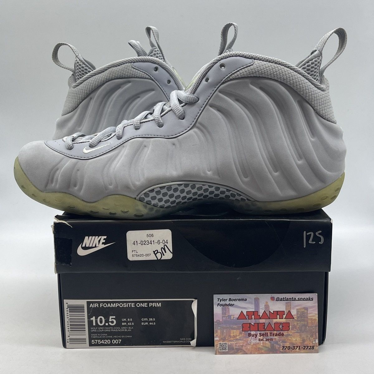 Nike Air foamposite one wolf grey Size US 10.5 / EU 43-44 - 1 Thumbnail