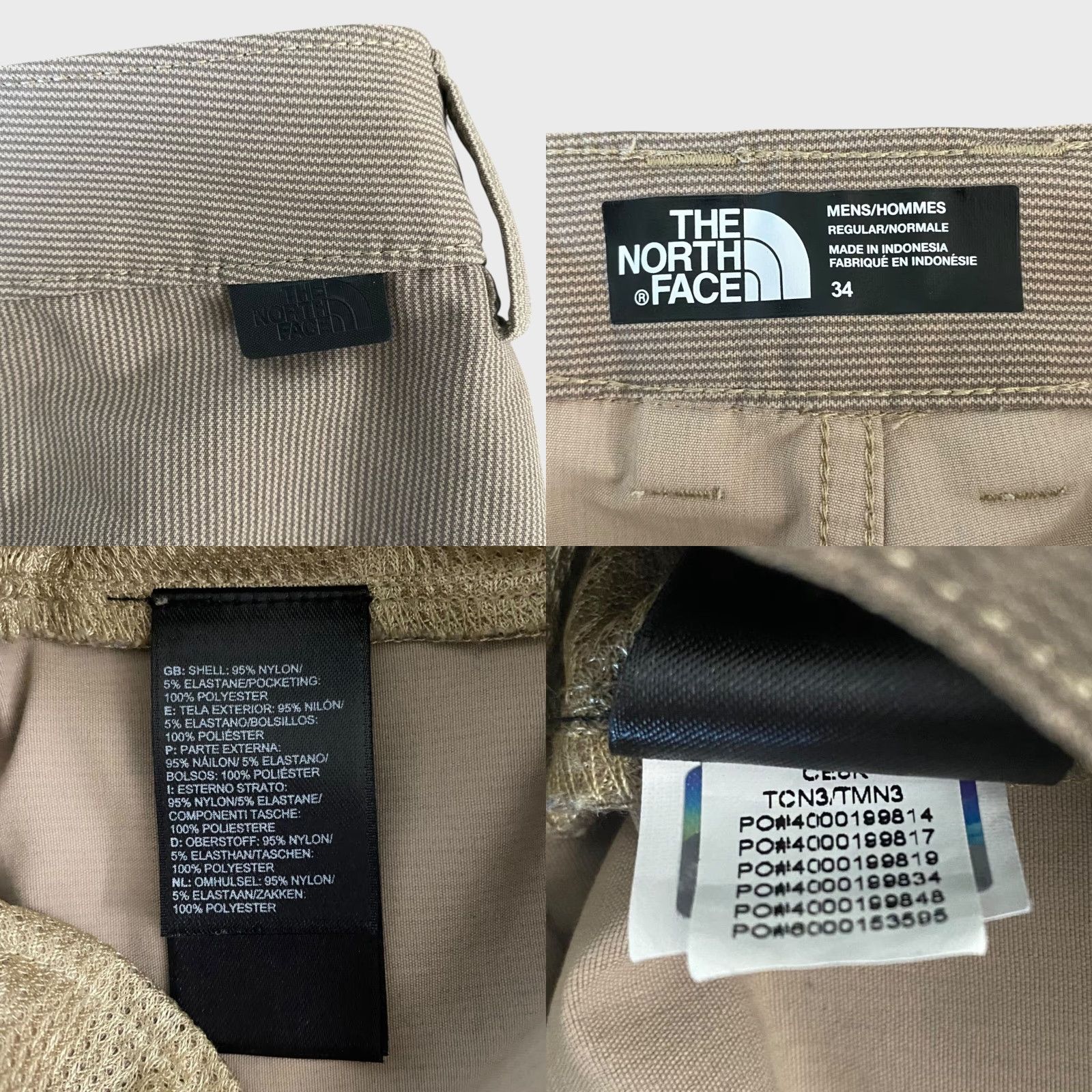 The North Face The North Face Rockaway Hiking Shorts Men W34 Tan Nylon Stretch Rip-Stop Chino Pocket Size US 34 / EU 50 - 8 Thumbnail