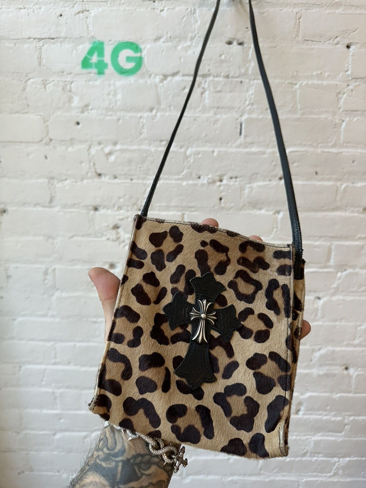 Chrome Hearts Chrome Hearts MINI Leopard Cheetah Cross patch side bag Size ONE SIZE - 2 Thumbnail