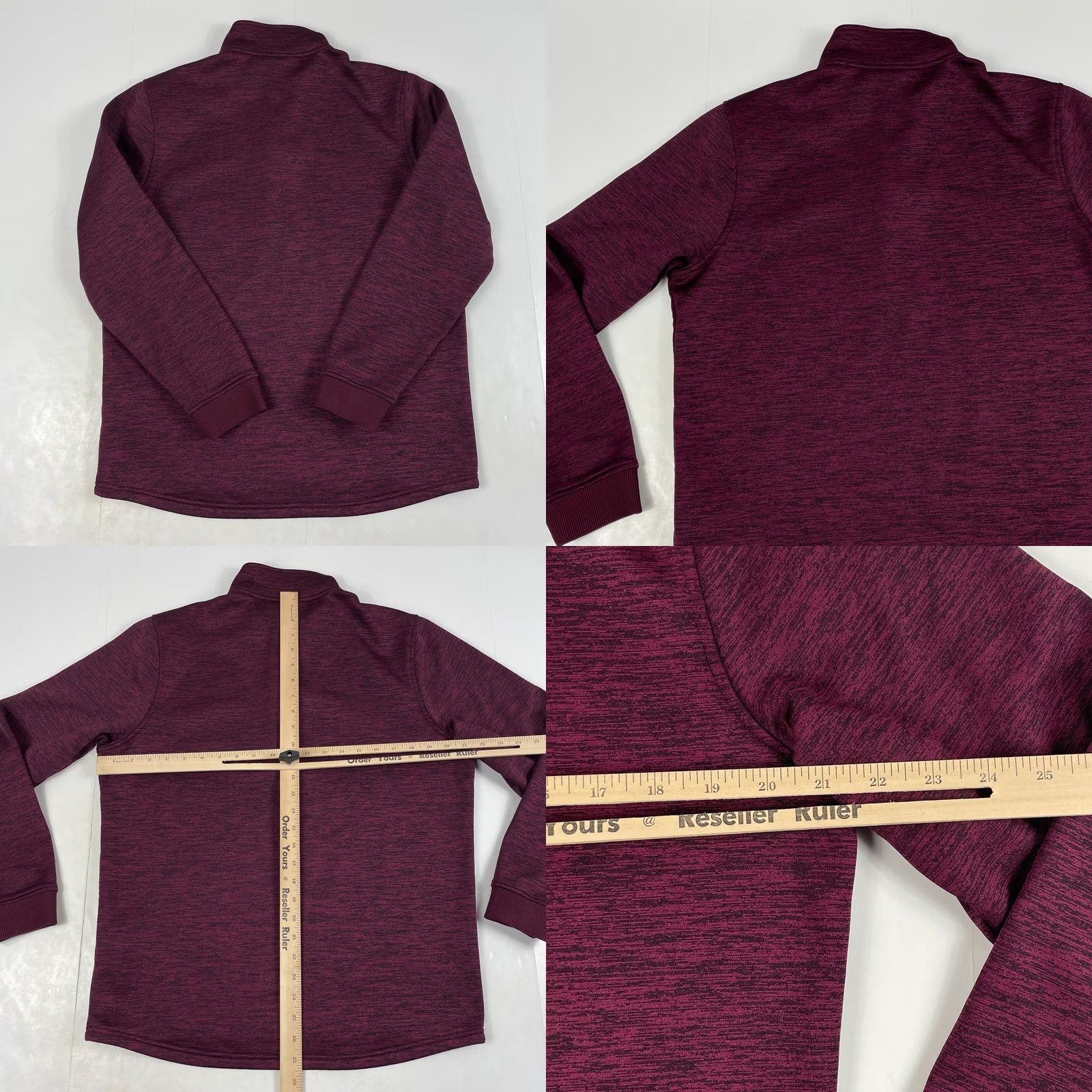 Under Armour Under Armour Sweater Mens Medium Red ColdGear 1/4 Zip Lined Golf Maroon Polo Shirt Sportswear Casual Outdoors Mens Size US M / EU 48-50 / 2 - 8 Thumbnail