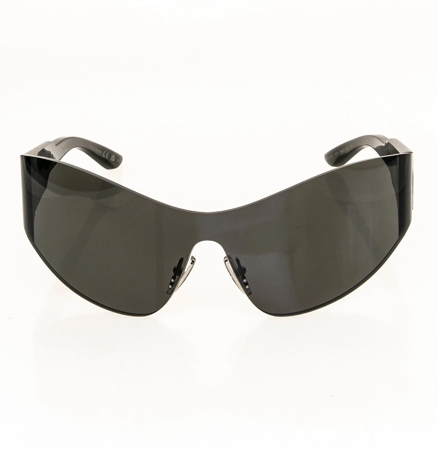 Balenciaga BALENCIAGA MONO Wrap 0257 Black Fashion Shield BB0257S 001 Size ONE SIZE - 6 Thumbnail