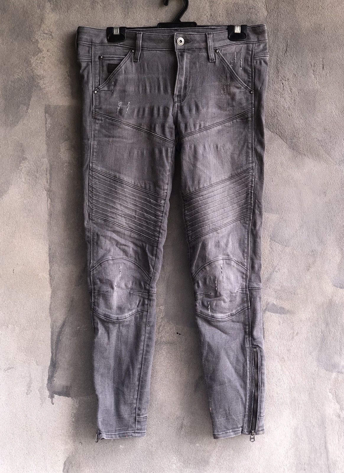 🔥Gstar Skinny Zip Knee