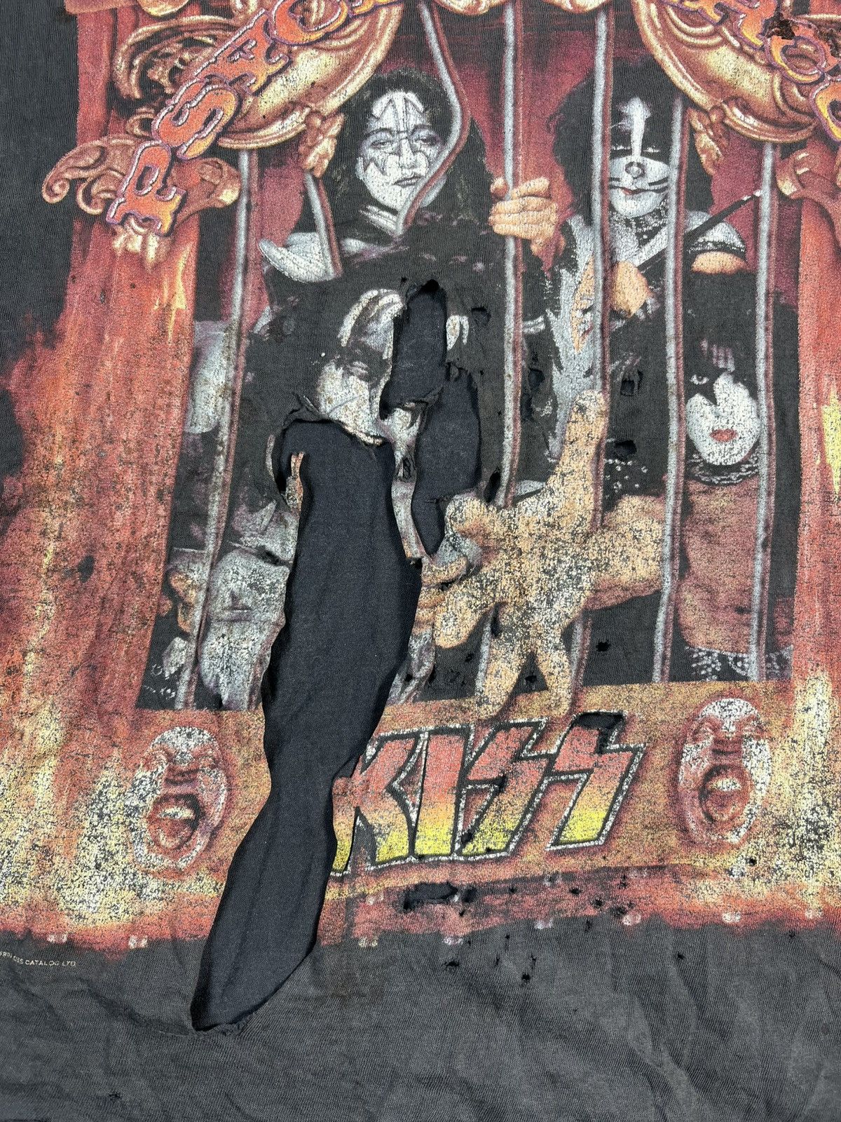 KISS KISS Psycho Circus Tour 1998 Distressed Faded Tee Size US XXL / EU 58 / 5 - 9 Thumbnail
