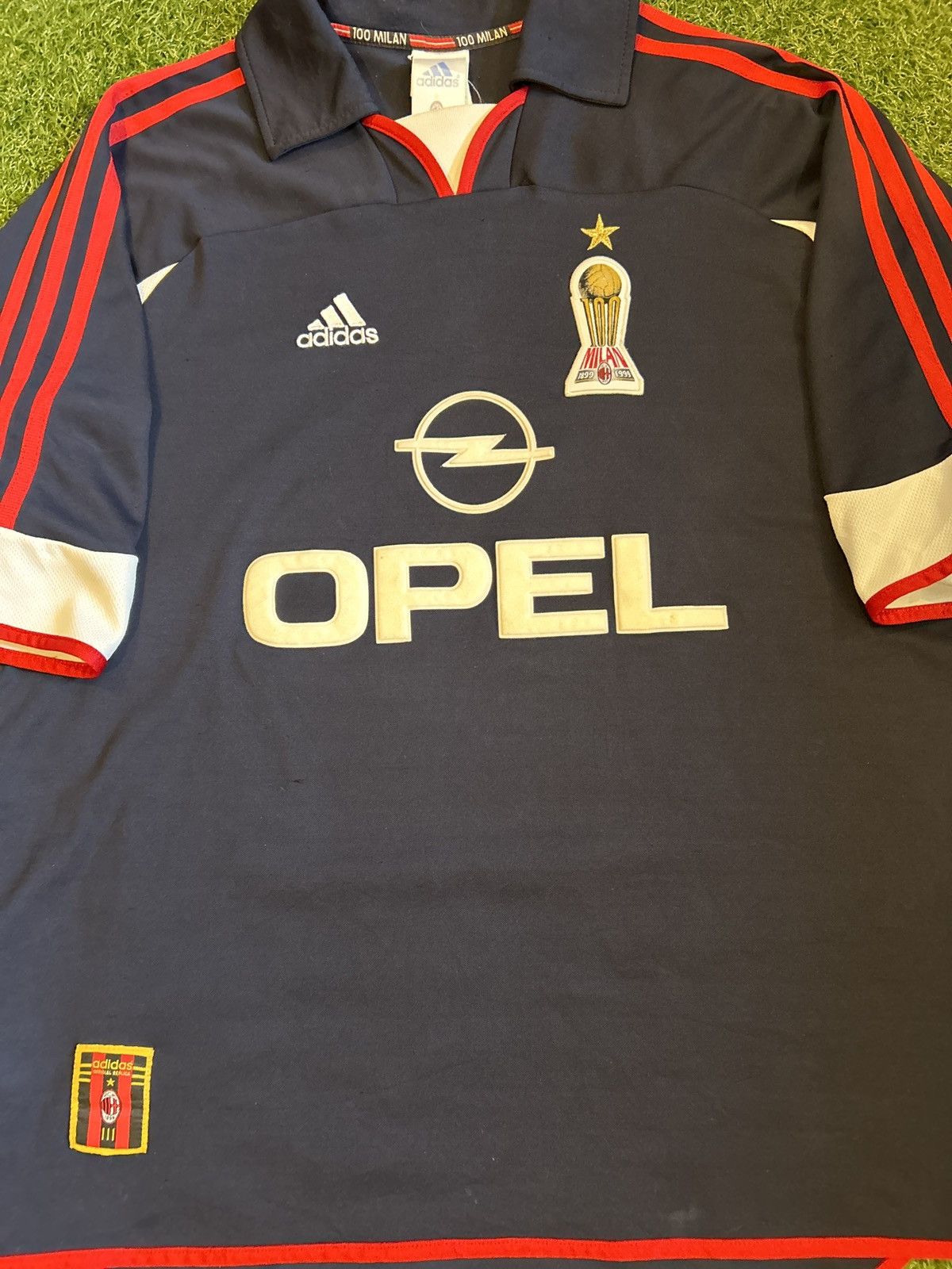 Adidas × Vintage 99/00 AC Milan Centenary Maldini Third Shirt Size US L / EU 52-54 / 3 - 2 Thumbnail
