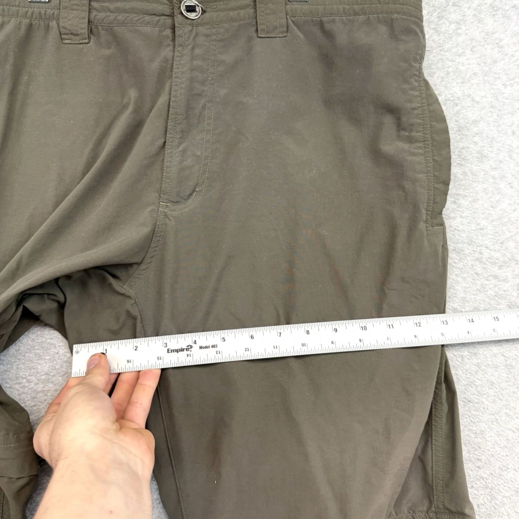 ExOfficio ExOfficio Mens Cargo Hiking Pants Brown Nylon Zip Off Convertible Shorts 36x32 Casual Travel Size US 36 / EU 52 - 5 Thumbnail