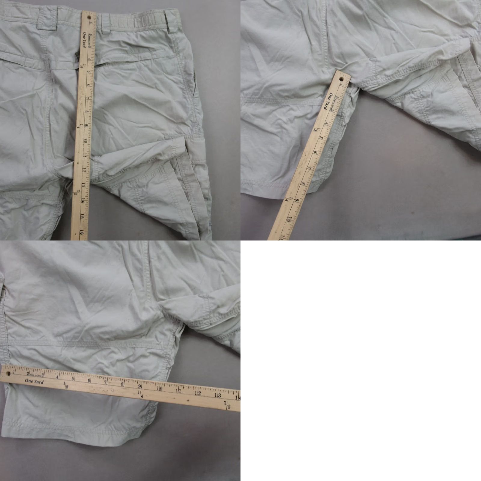 Vintage Columbia Cargo Shorts Mens Large Ivory Lightweight Outdoors Button Pocket Size US 33 - 8 Thumbnail