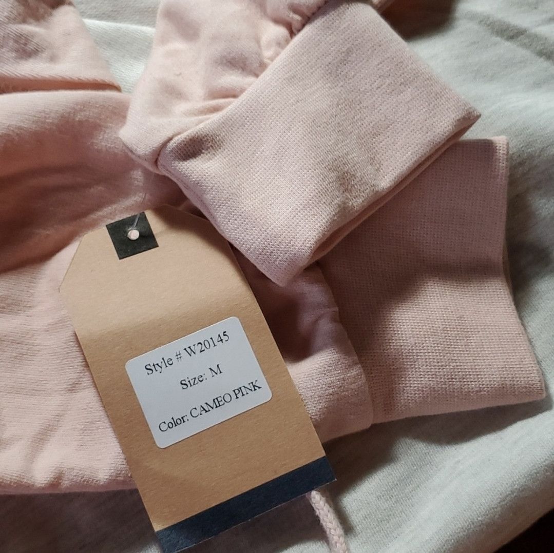 Other MV Sport Size M NEW Hoodie Terrycloth Cameo Pink Heather Size M / US 6-8 / IT 42-44 - 8 Thumbnail
