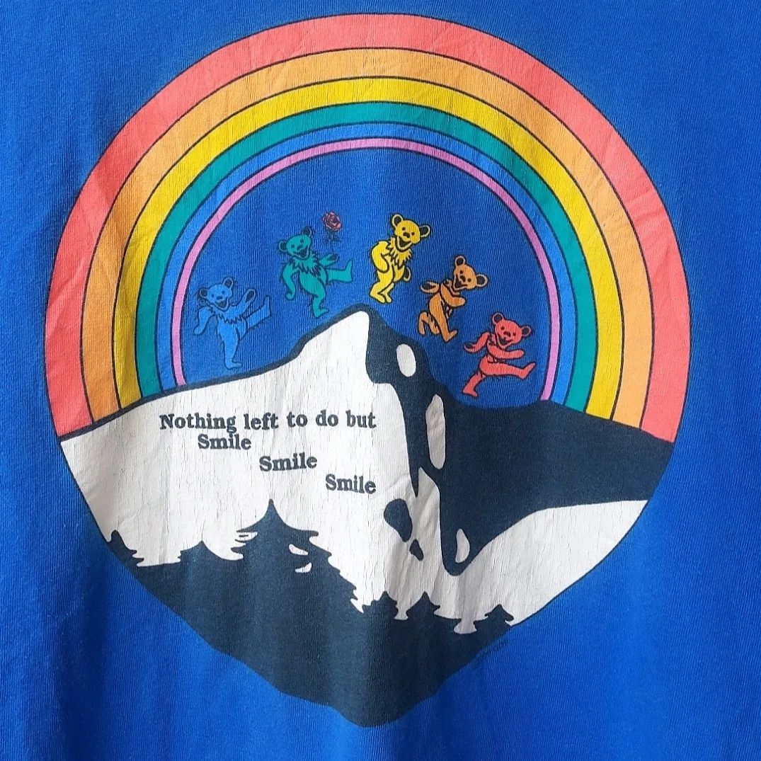 Band Tees × Grateful Dead × Vintage Vtg Early 2000's Grateful Dead Dancing Bear Long Sleeve Size US M / EU 48-50 / 2 - 3 Thumbnail