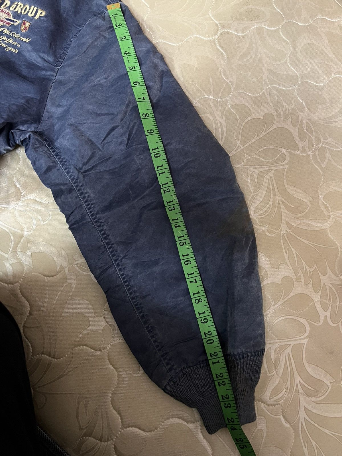 Japanese Brand × Vintage Vintage MA-1 PassRush Pulling Guard bomber jacket Size US L / EU 52-54 / 3 - 9 Thumbnail