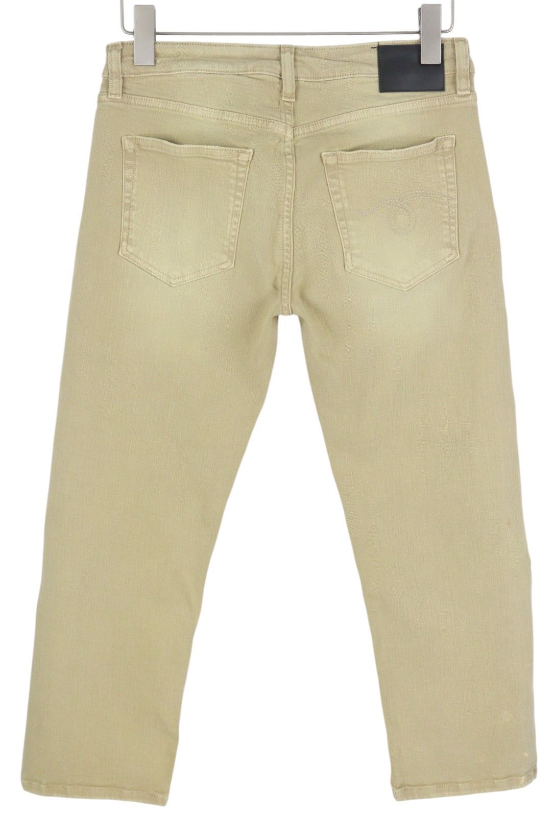 R13 BOY STRAIGHT 28 Khaki Stretch Cropped Light Ankled 86306 Size 28" / US 6 / IT 42 - 4 Thumbnail