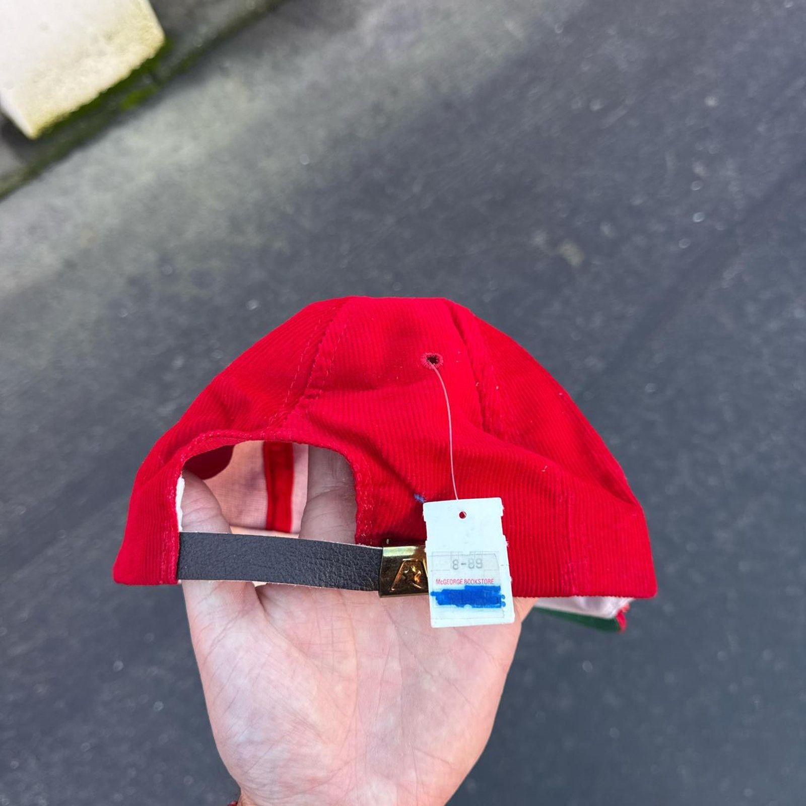 Vintage Vintage 90s McGeorge Red Corduroy Rope Snapback Size ONE SIZE - 3 Thumbnail