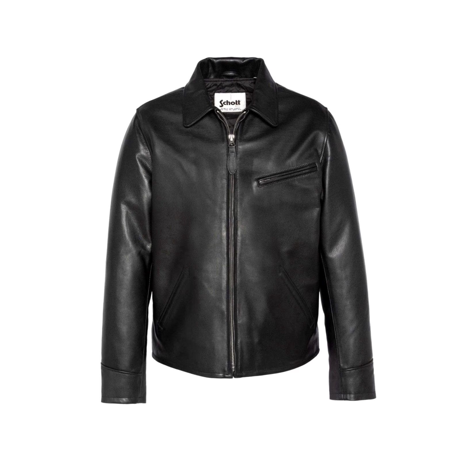 Schott VINTAGE Schott NYC Leather Jacket Motorcycle Rare Retro Y2K XXL Black Men's Jacket Size US XXL / EU 58 / 5 - 3 Thumbnail