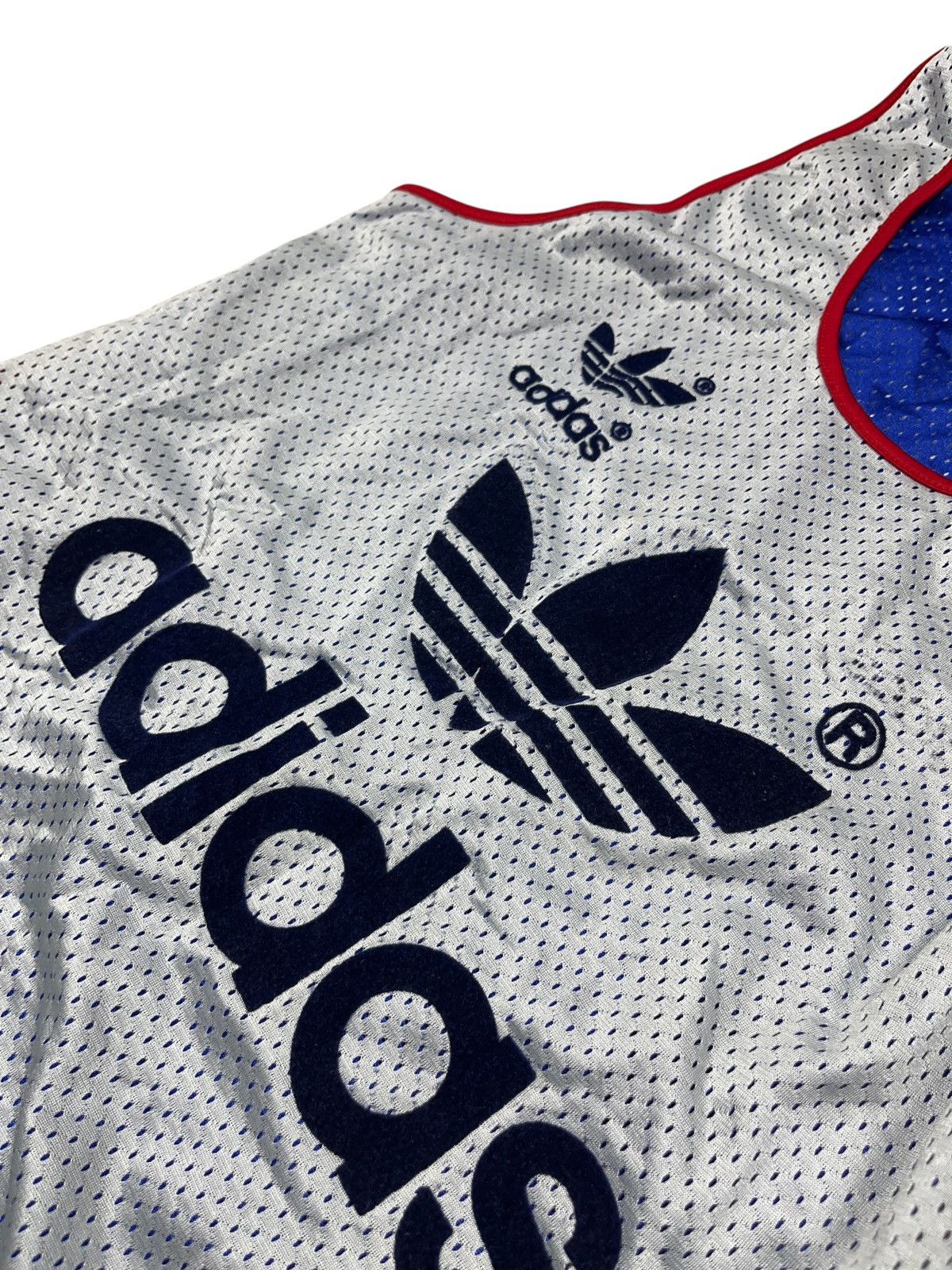 Adidas × NBA × Vintage Vintage 80s Adidas Reversible France Basketball Jersey Size US L / EU 52-54 / 3 - 6 Thumbnail