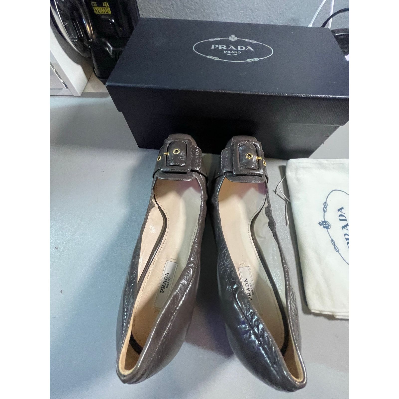 Prada Prada Calzature Donna 40 1D711CF045 Antic Soft1 Grafite Size US 9 / IT 39 - 8 Thumbnail