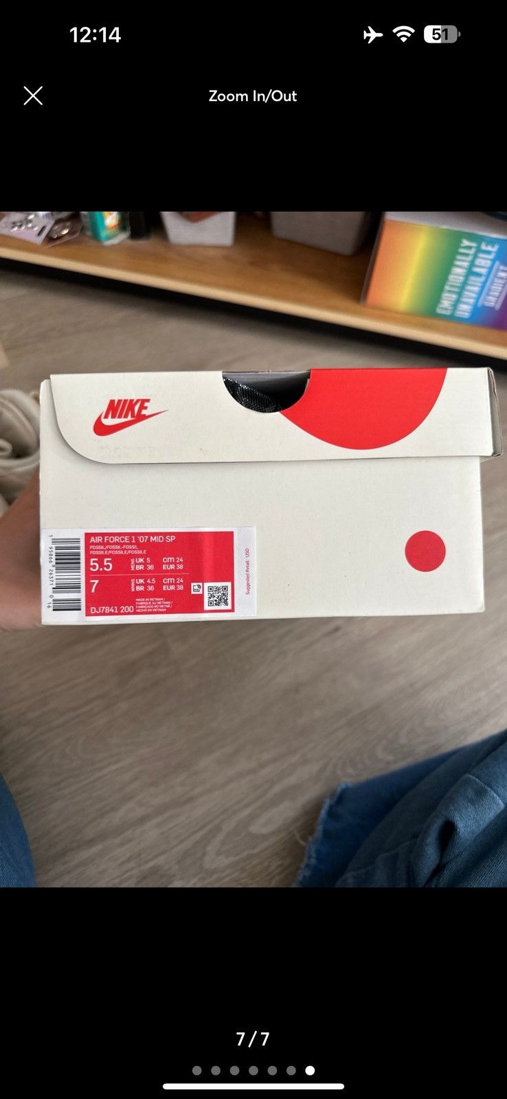 Nike Nike x Stussy Air Force 1 mid Fossil Size US 7 / IT 37 - 7 Thumbnail