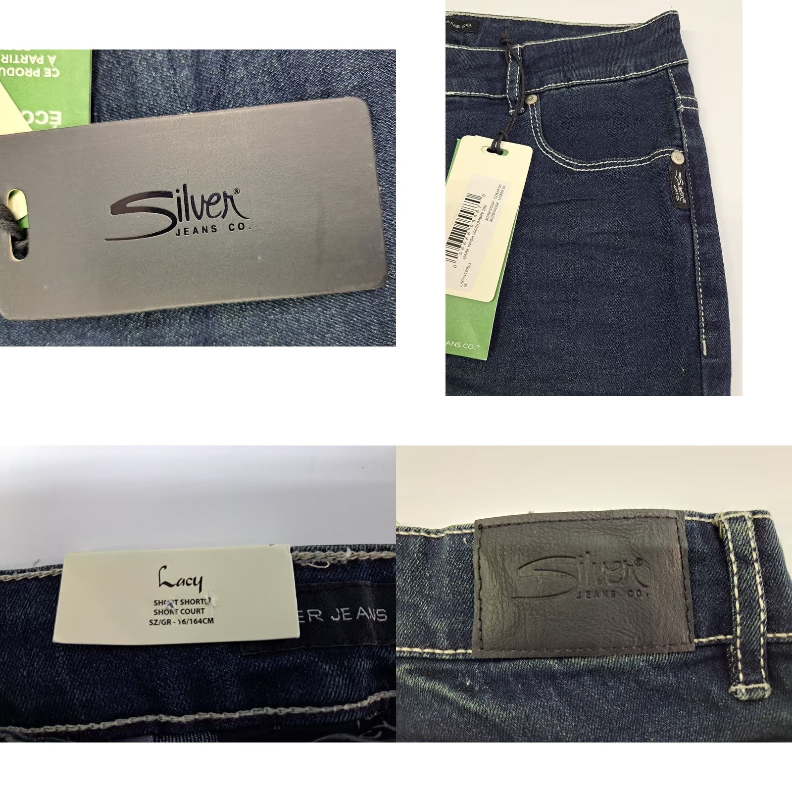 Silver Jeans Co. Silver Jeans Womens 27/28 Mid Rise Denim Shorts Embroidered Cuffed Casual Blue 2.5in Inseam Mens? Size 27" / US 4 / IT 40 - 8 Thumbnail