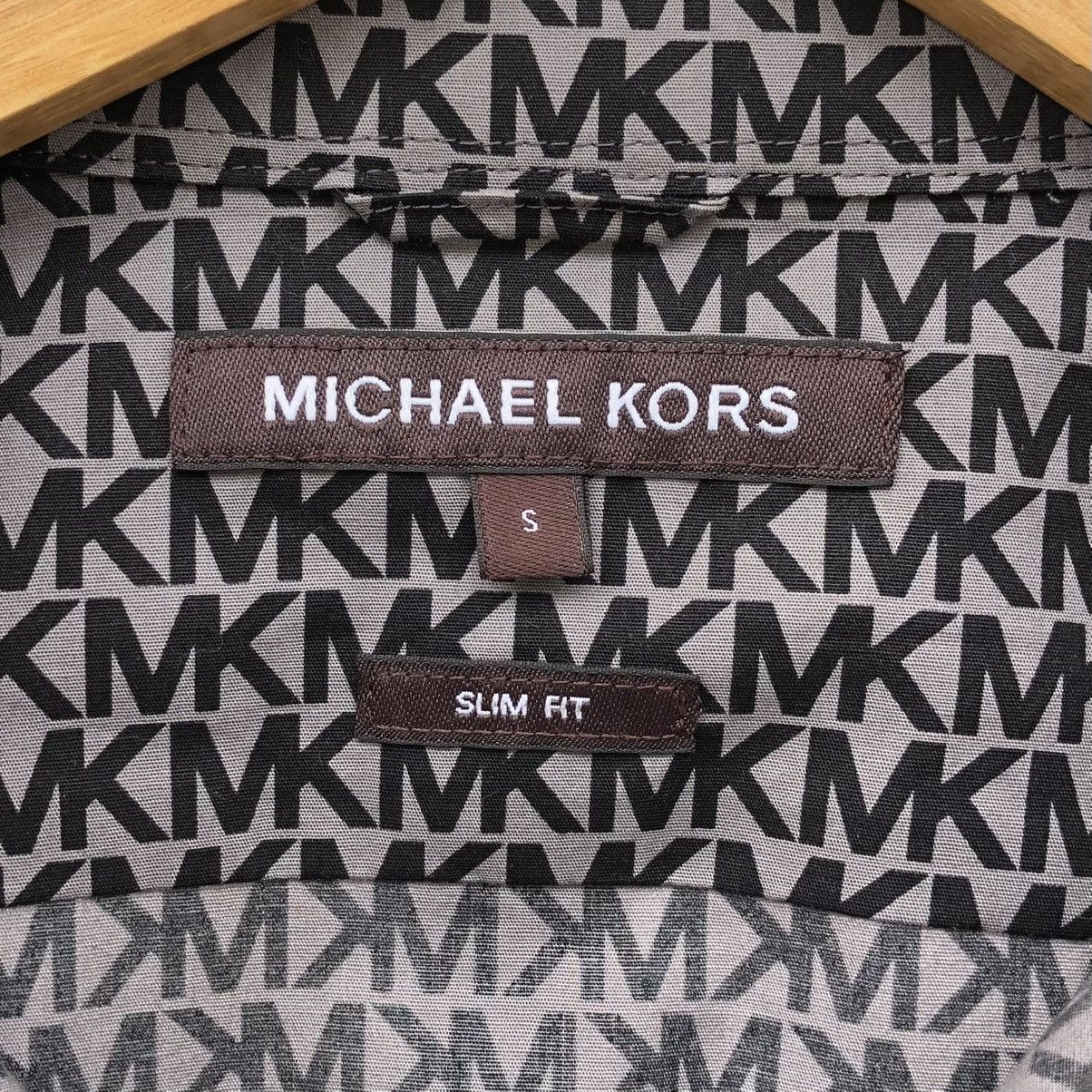 Michael Kors Michael Kors Slim Fit Logo Print Stretch Cotton Shirt Size US S / EU 44-46 / 1 - 15 Thumbnail