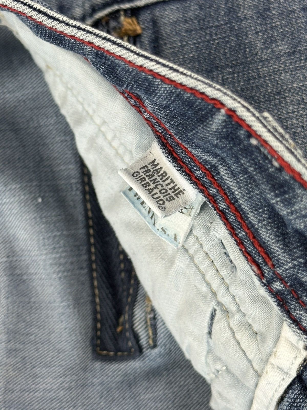 Marithe + Francois Girbaud Marithe Francois Girbaud Embroidered Metal Buttons Jeans Size 32" / US 10 / IT 46 - 11 Thumbnail