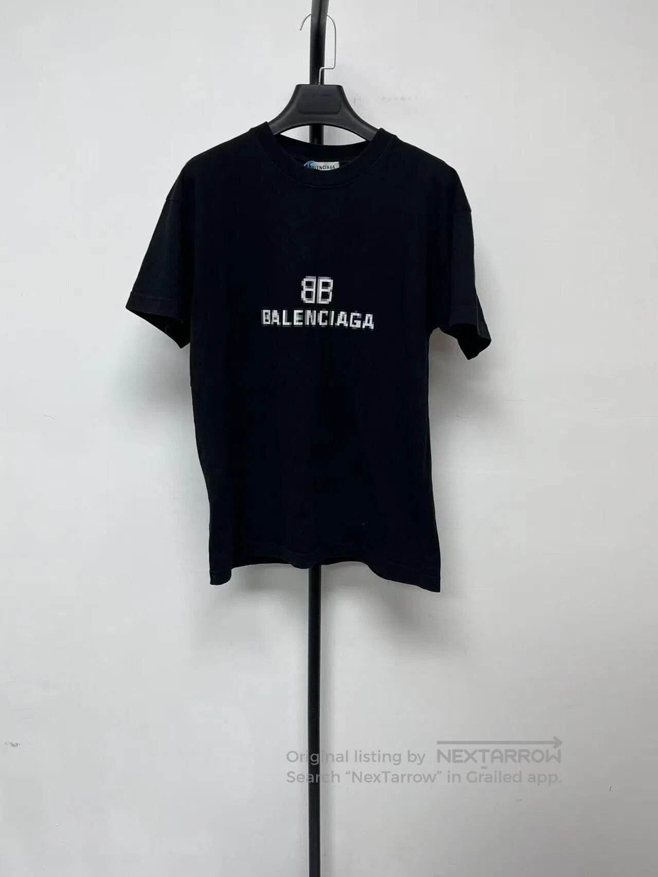 Balenciaga Balenciaga Black Logo Loose Fit T. Size XS / US 0-2 / IT 36-38 - 1 Thumbnail