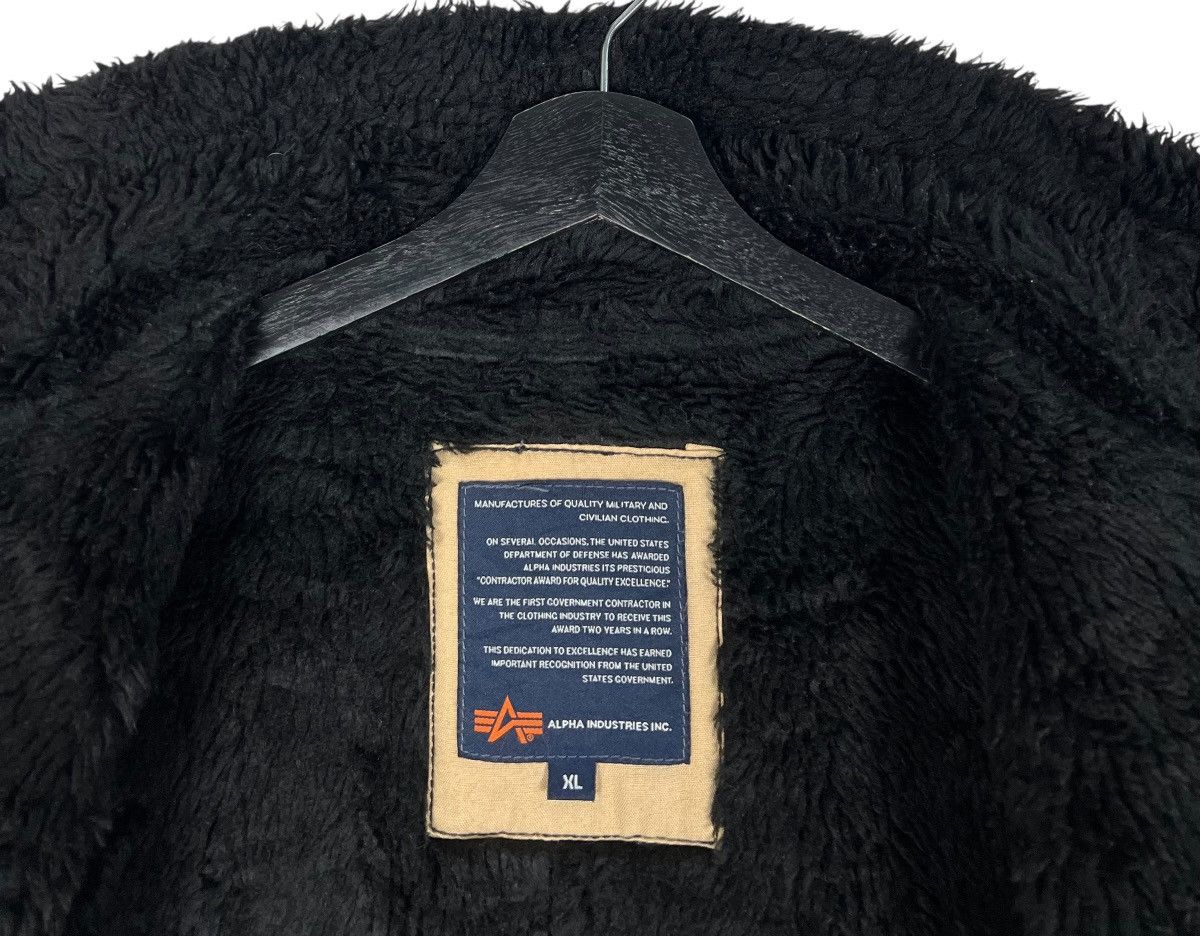 Alpha Industries Vintage Alpha Industries Suede Shearling Aviator Jacket B-3 Size US XL / EU 56 / 4 - 10 Thumbnail
