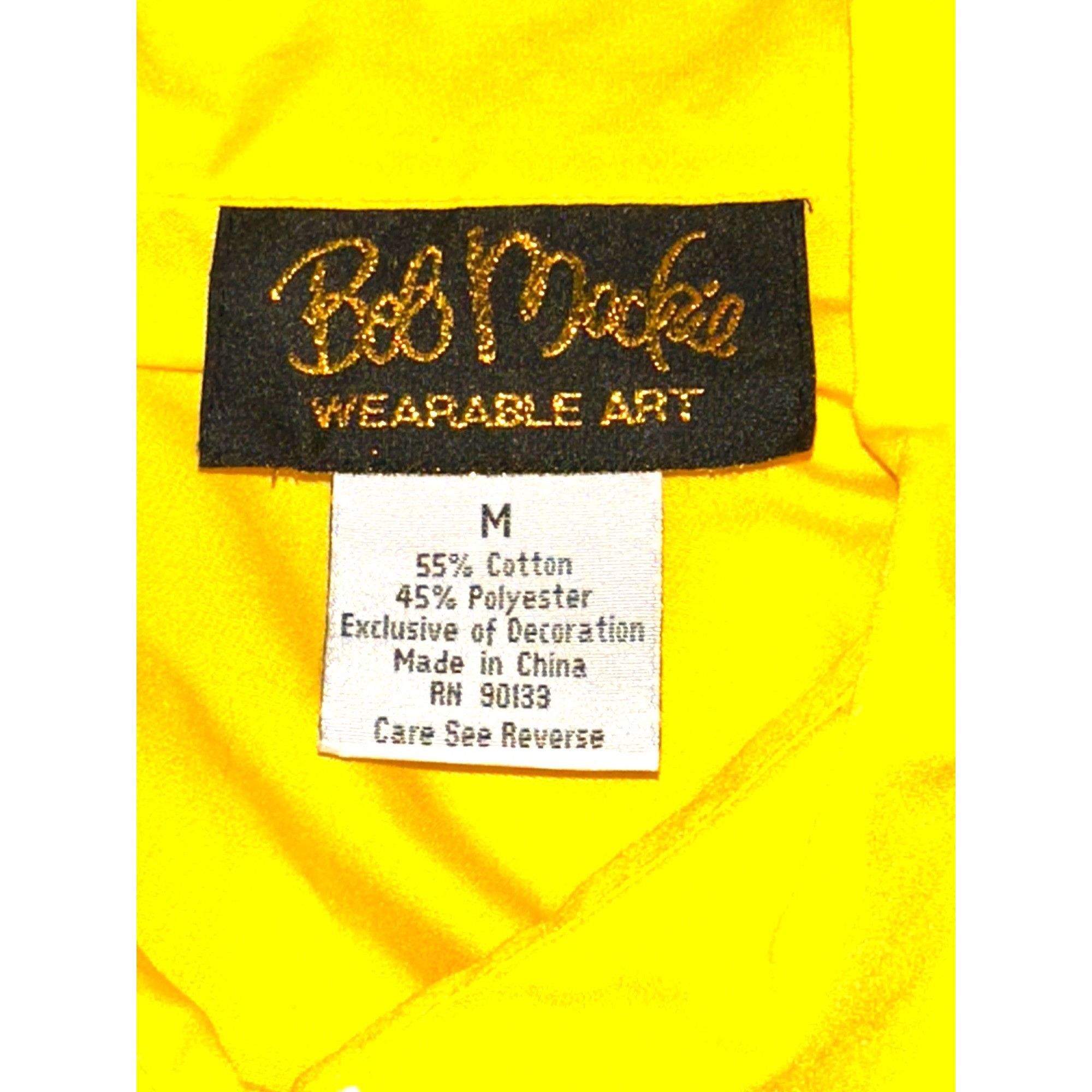 Bob Mackie Bob Mackie Wearable Art Yellow Embroidered Shirt Vintage But Size M / US 6-8 / IT 42-44 - 6 Thumbnail