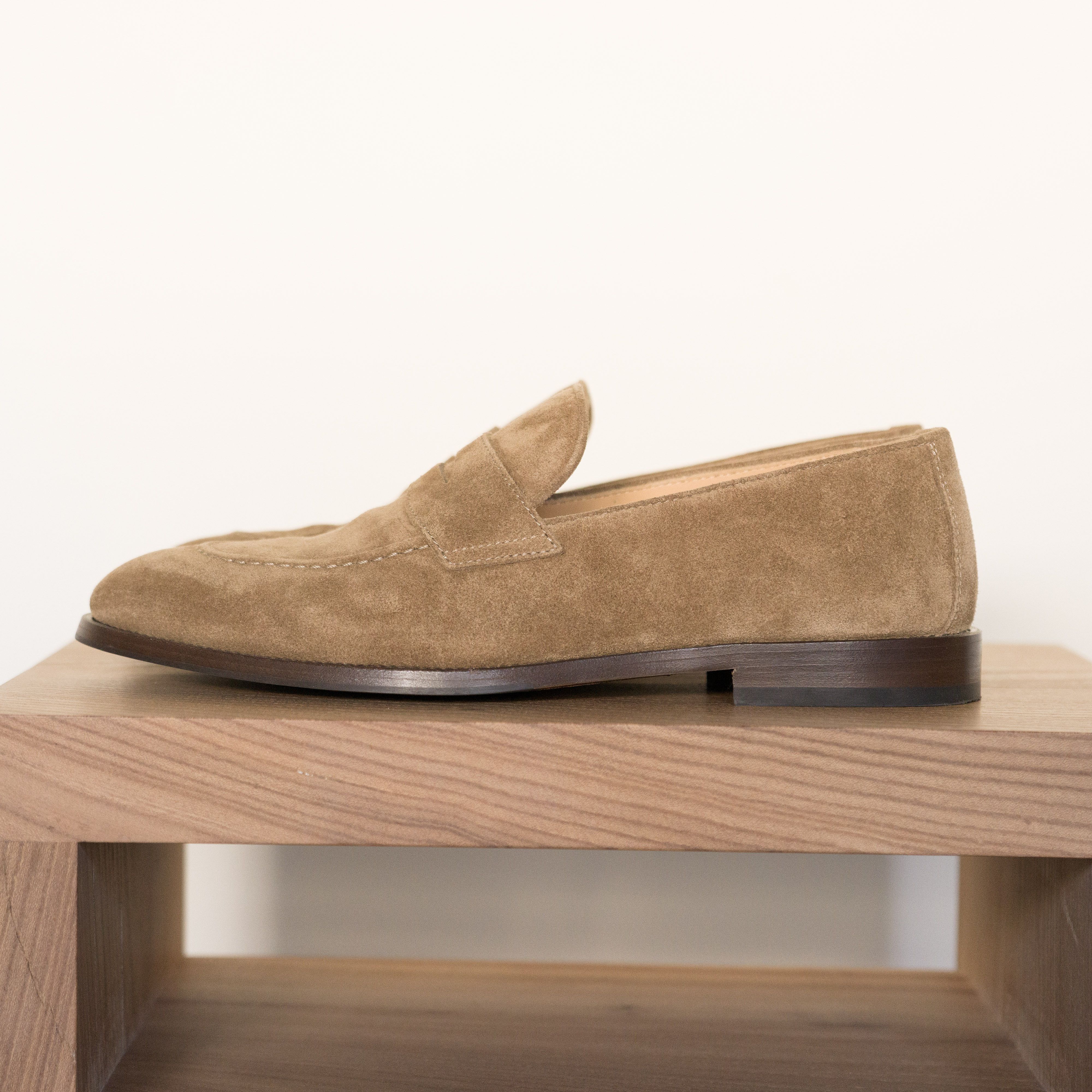 Brunello Cucinelli Suede Penny Loafers - Chestnut Size US 9 / EU 42 - 4 Thumbnail