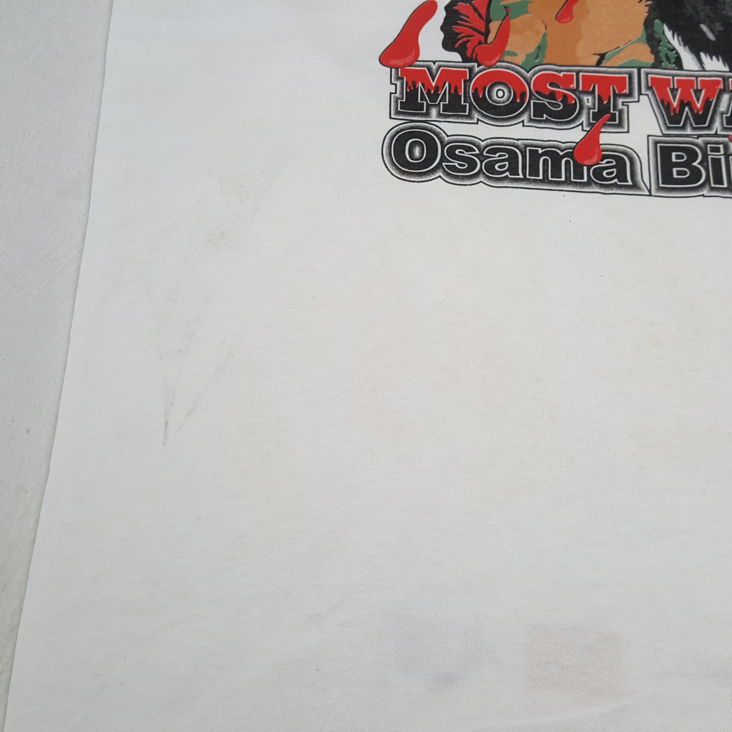 Vintage Americans Most Wanted Osman Bin Laden Tshirt RR27 Size US L / EU 52-54 / 3 - 9 Thumbnail