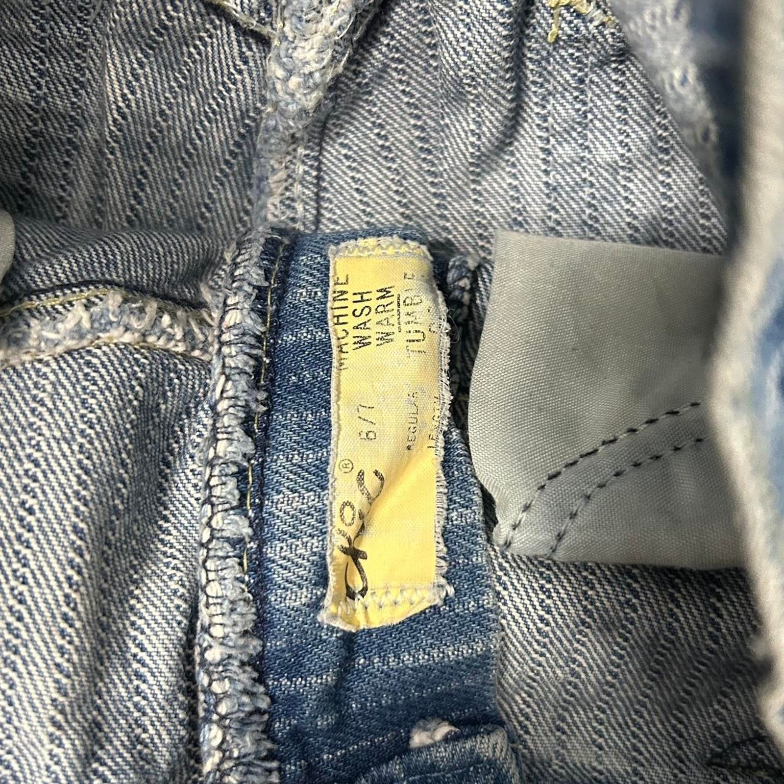 Other High-waisted Sunset Blues Chic vintage striped denim jeans Size 28" / US 6 / IT 42 - 4 Thumbnail