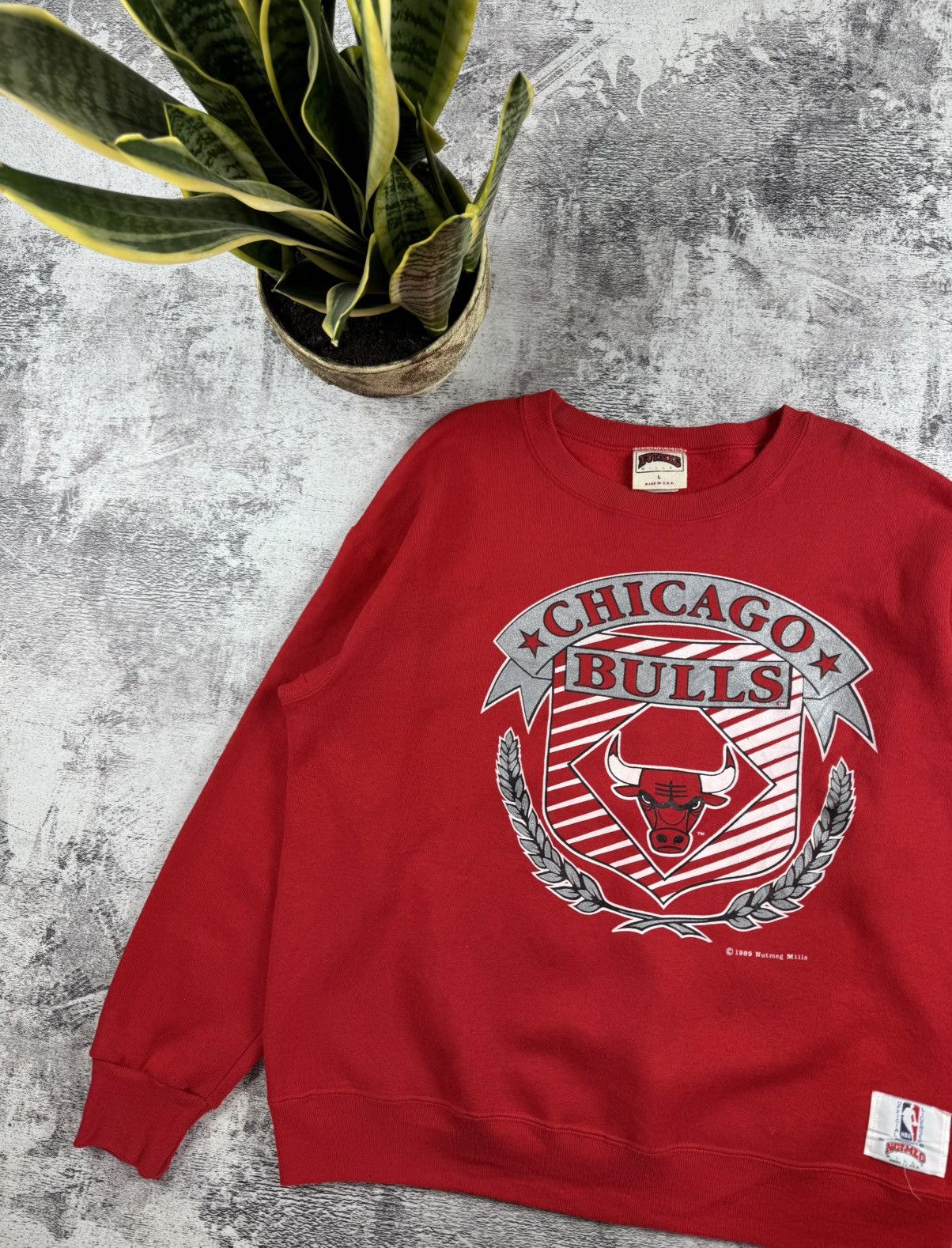 NBA 1989 Chicago Bulls NBA Varsity Sweatshirt Hoodie Pullover Size US L / EU 52-54 / 3 - 4 Thumbnail