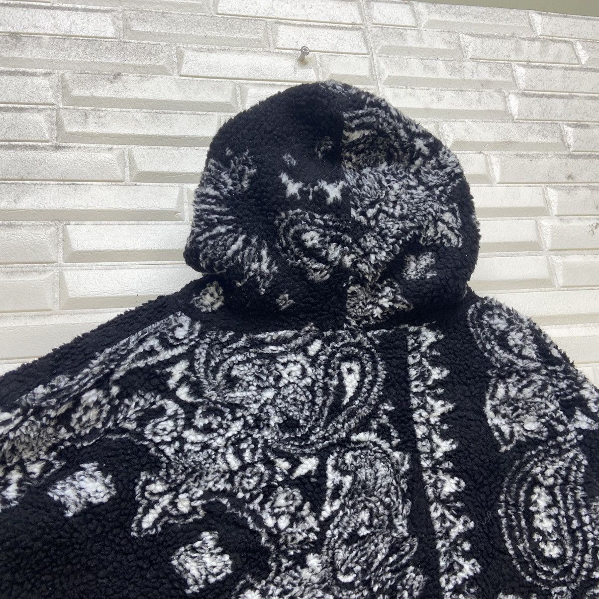 Japanese Brand Tyghus Paisley Art Sherpa Half Zipper Oversize Loose Jacket Size US L / EU 52-54 / 3 - 16 Thumbnail