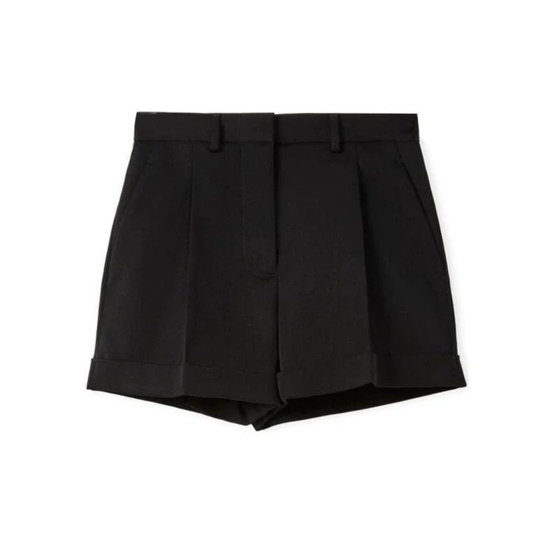 Loewe Loose pleated woolen shorts
