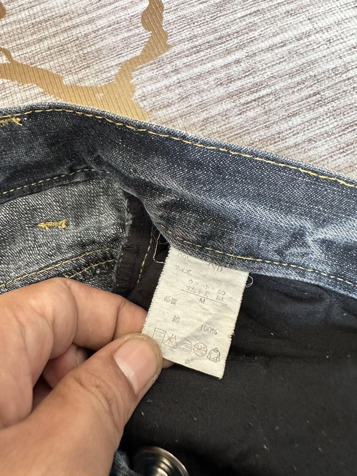 Tornado Mart FLARE Lowbox Premium Distressed Claw Marks Design Denim Size US 32 / EU 48 - 20 Thumbnail