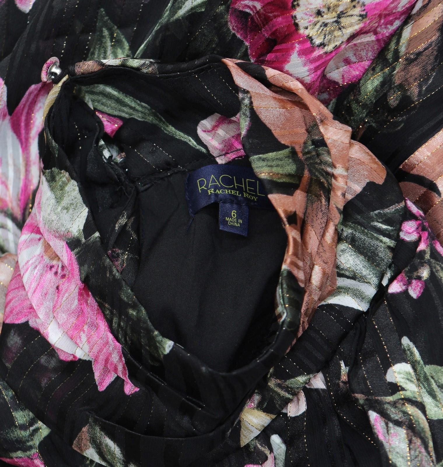 Other New Rachel Rachel Roy Mae Maxi Dress Cascade Multi Black 6 Size M / US 6-8 / IT 42-44 - 4 Thumbnail