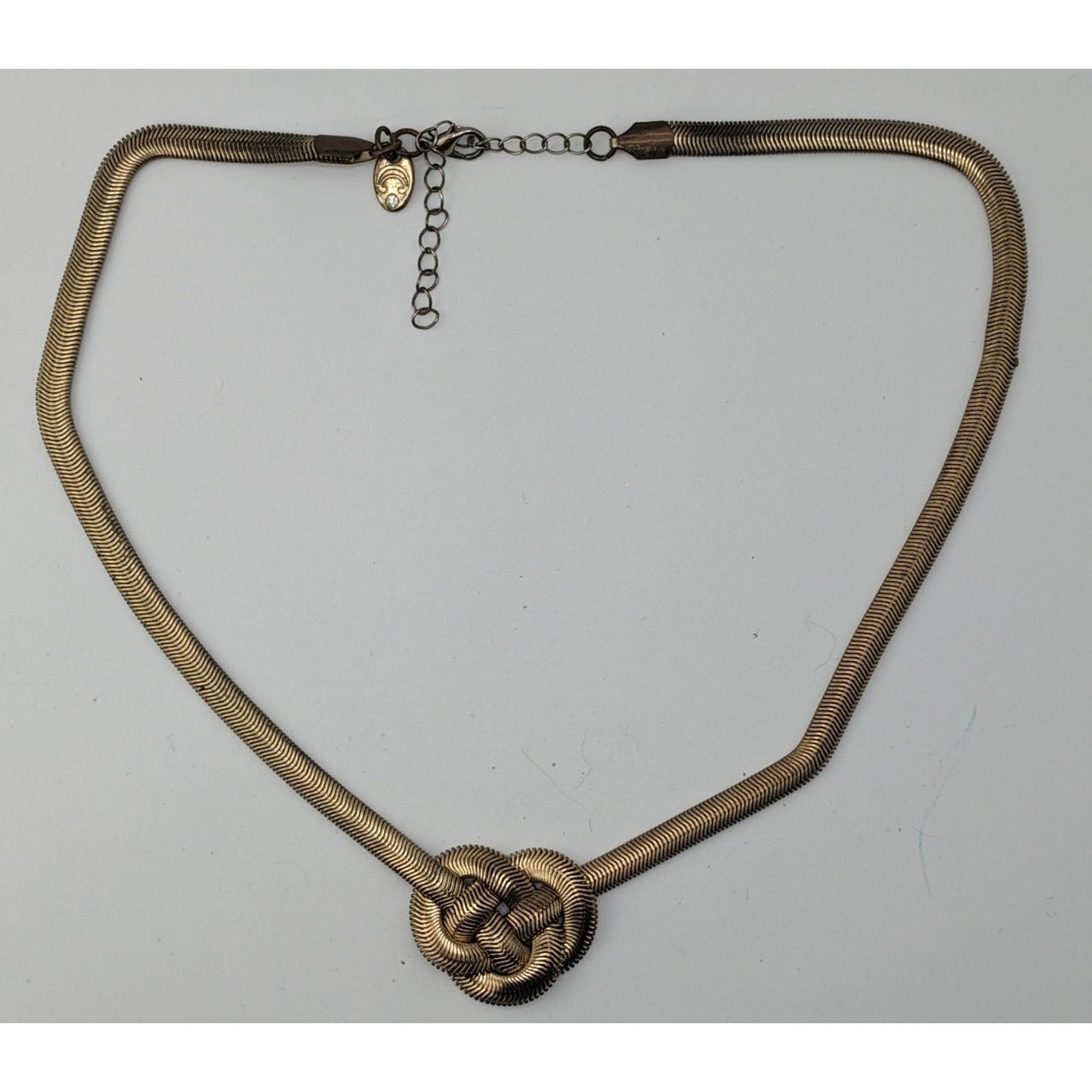 Other Charming Charlie Gold-Tone Knot Snake Chain Statement Neckla Size ONE SIZE - 4 Thumbnail