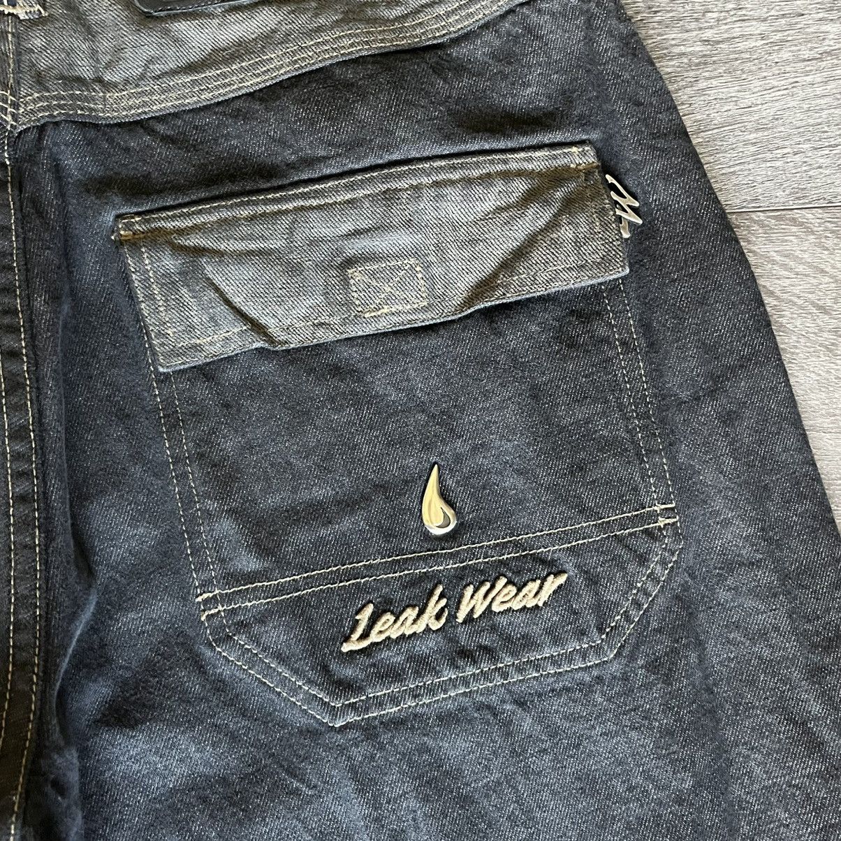 Vintage Vintage 2000s Y2K Leak Wear Baggy Skater Denim Jeans 34x32 Size US 34 / EU 50 - 3 Thumbnail