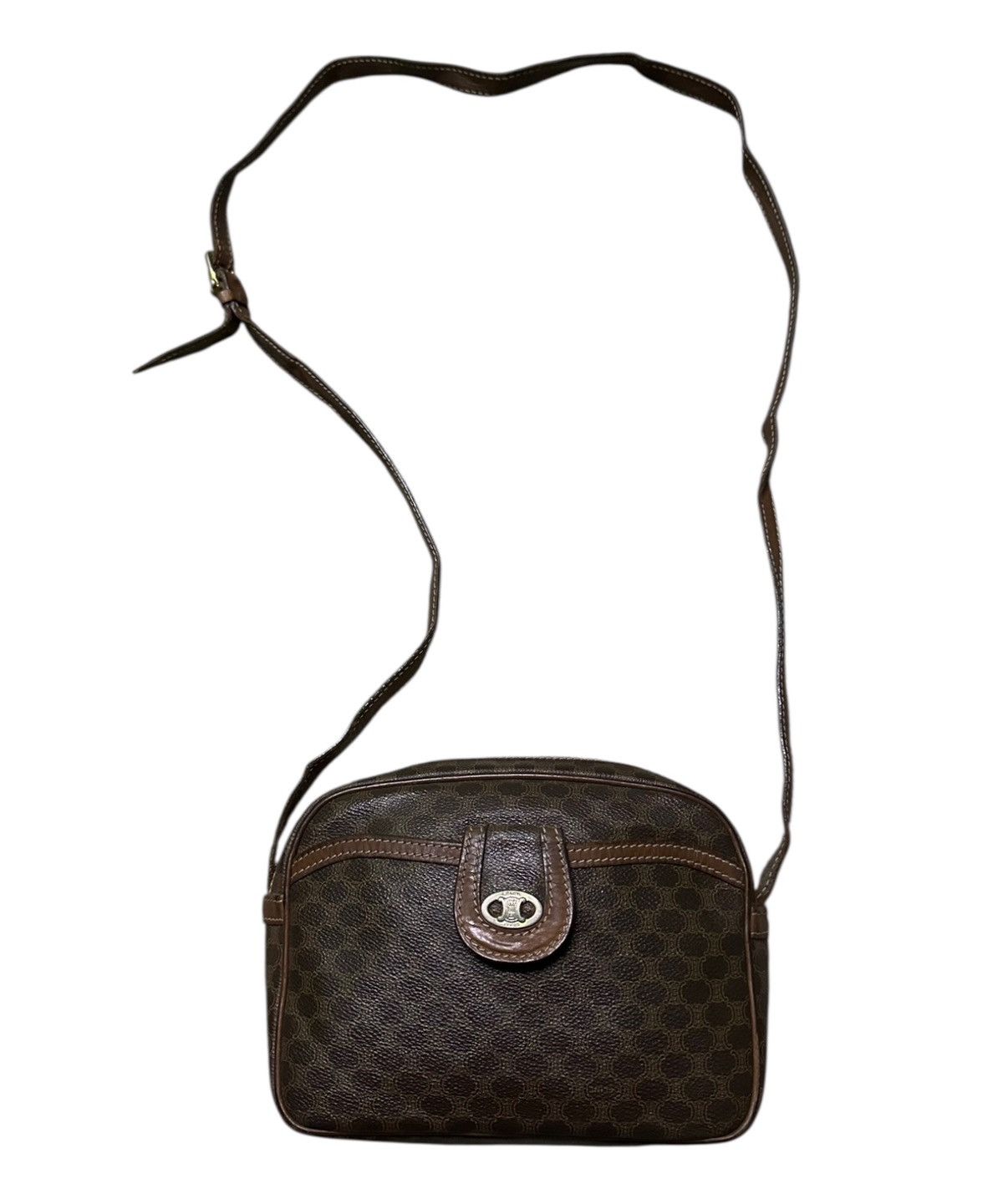 Celine vintage Celine Macadam monogram pattern shoulder bag Size ONE SIZE - 2 Thumbnail