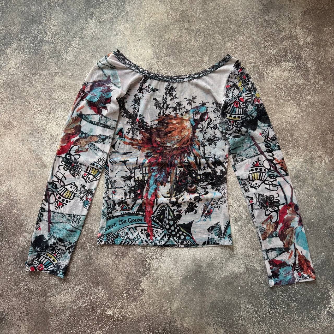 y2k JEAN PAUL GAULTIER ロングTシャツ If Six Was Nine × Jean Paul Gaultier × Le Grande Bleu