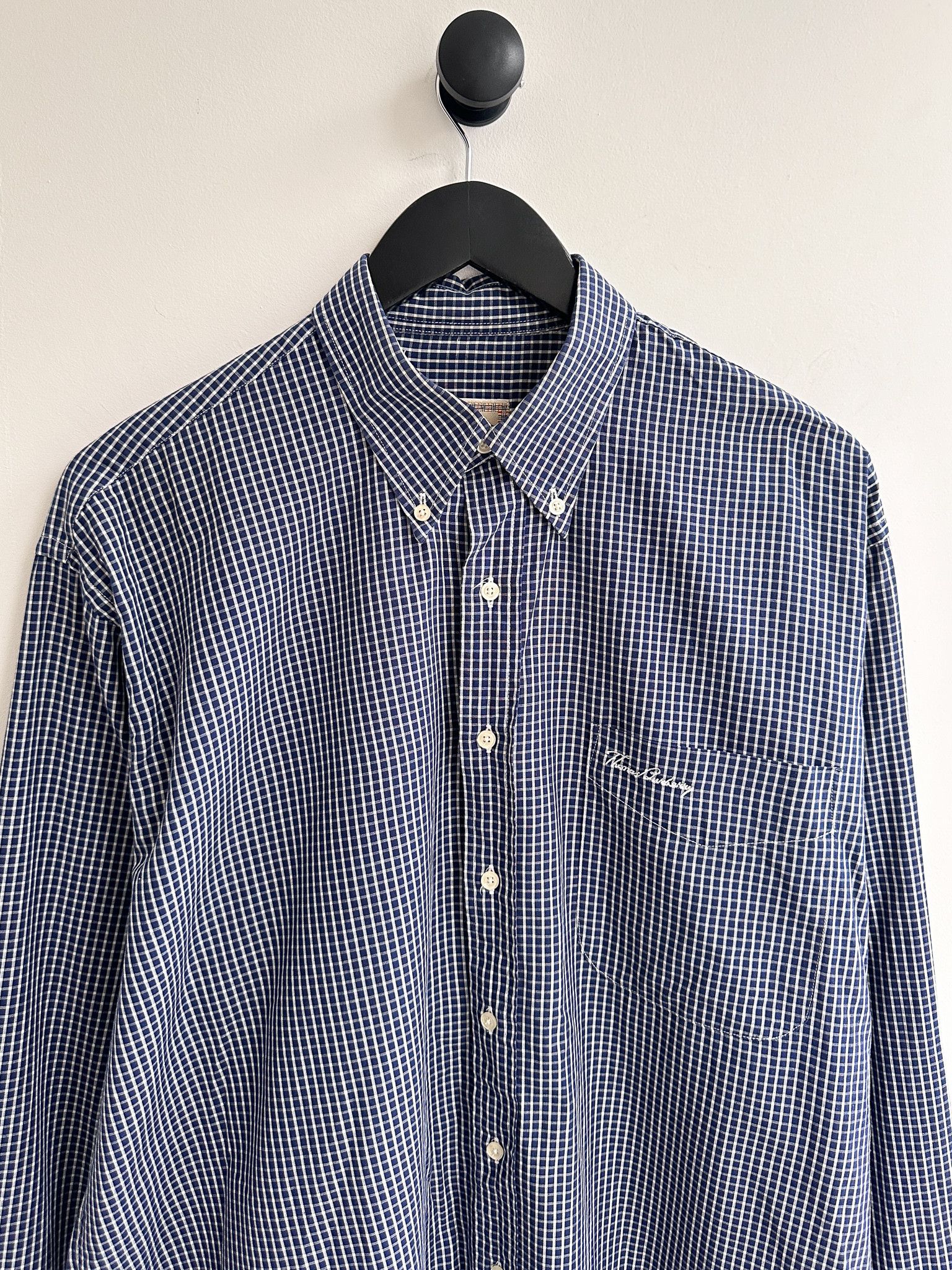 Burberry Vintage Thomas Burberry Check Shirt Size US XL / EU 56 / 4 - 2 Thumbnail