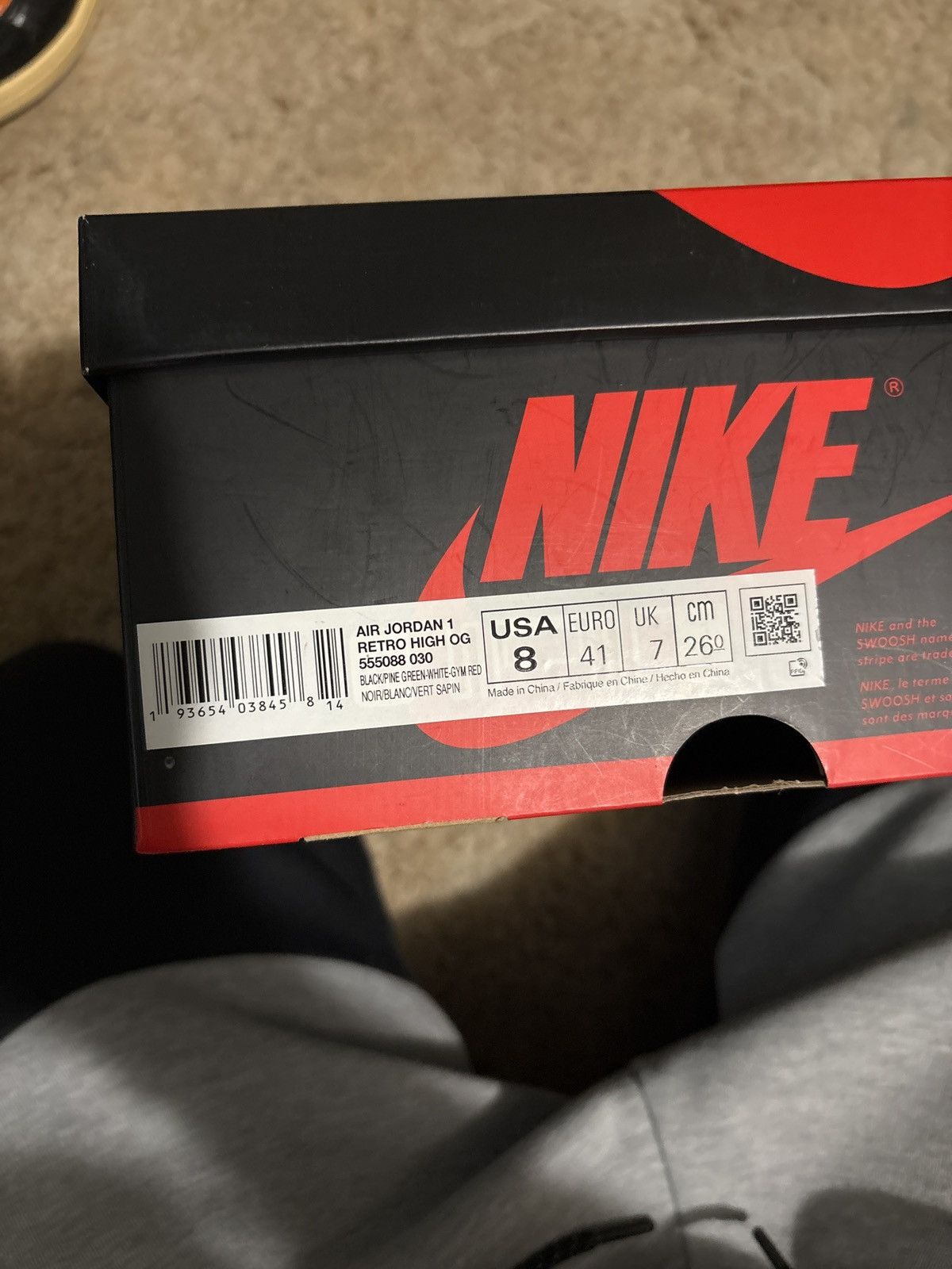 Jordan Brand Air jordan 1 Pine green 2.0 Size US 8 / EU 41 - 8 Thumbnail