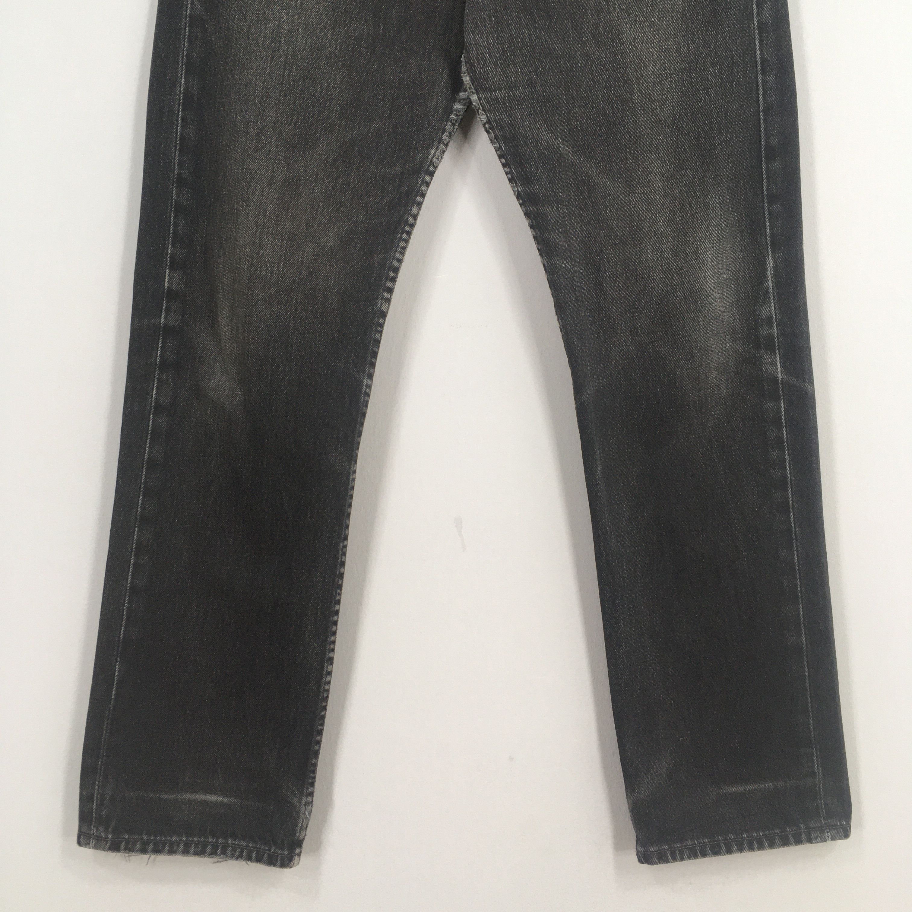 Levi's Size 29x29.5 Vintage 90s Levi's 501 Faded Black Jeans S728 Size US 29 - 4 Thumbnail