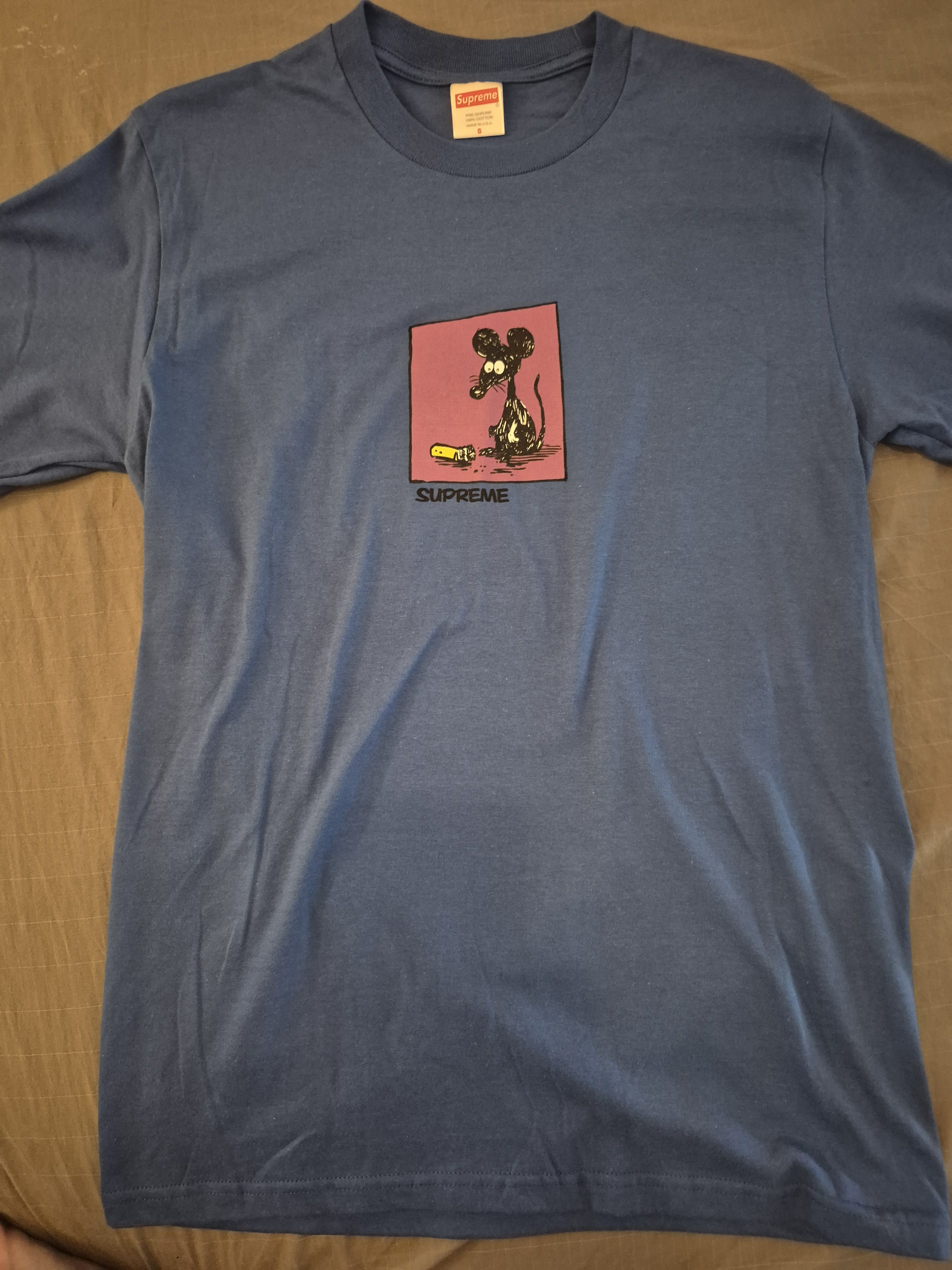 Supreme Supreme Blue Rat Tee Size Small Size US S / EU 44-46 / 1 - 1 Thumbnail