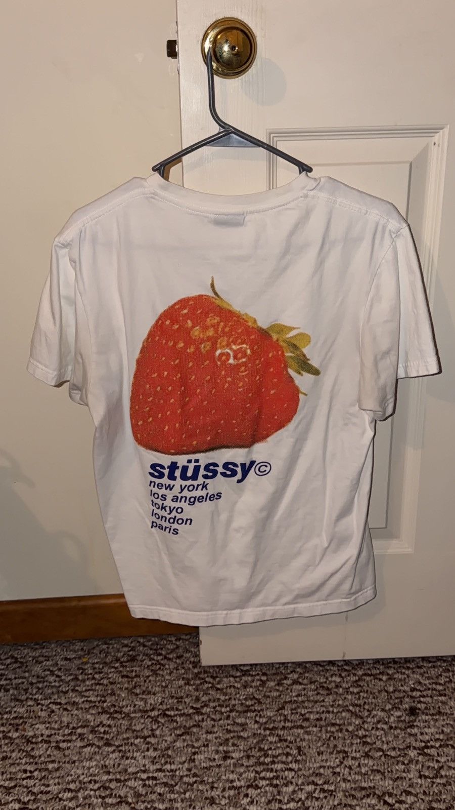 Stussy Stussy strawberry tee Size US XXS / EU 40 - 2 Thumbnail